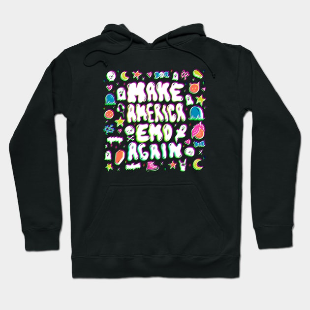 Emo Again Hoodie by Doodle by Meg